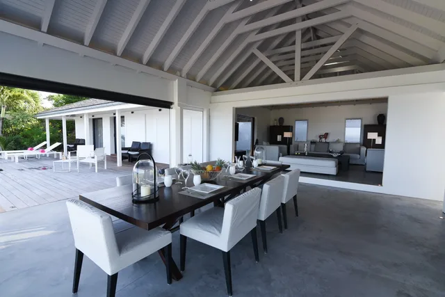 terrace at Villa Abby in St Barts - St. Barts Villa Rental