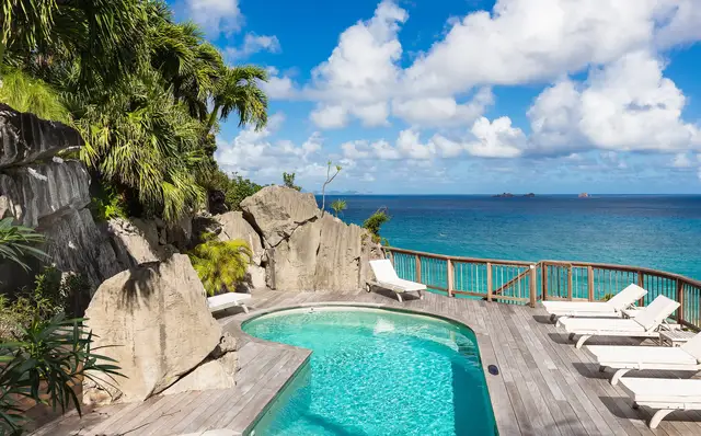 pool at Villa Acaï in St Barts - St. Barts Villa Rental