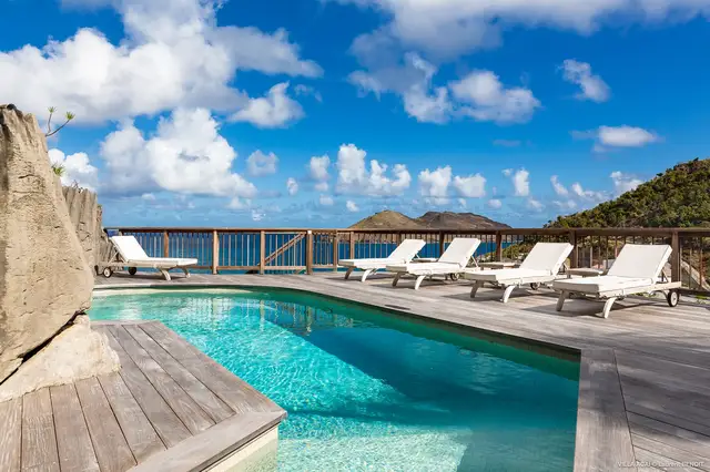 pool at Villa Acaï in St Barts - St. Barth Villa Rental