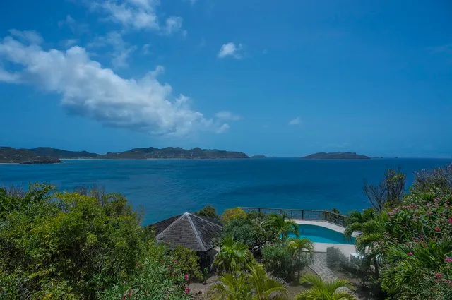 pool ocean view at Villa Adage in St Barts - St Barts luxury vacation rental