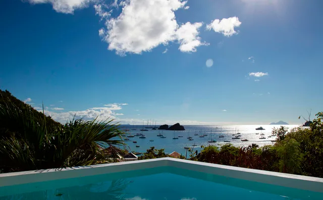 pool ocean view at Villa Aka in St Barts - St. Barth Villa Rental