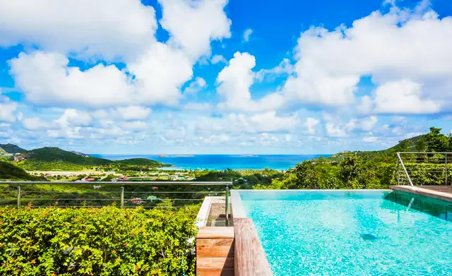 pool at Villa Alhéna in St Barts - St. Barts Villa Rental