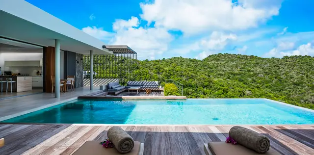 pool at Villa Alhéna in St Barts - St. Barth Villa Rental