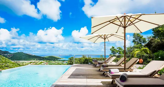 pool at Villa Alhéna in St Barts - St. Barts Villa Rental