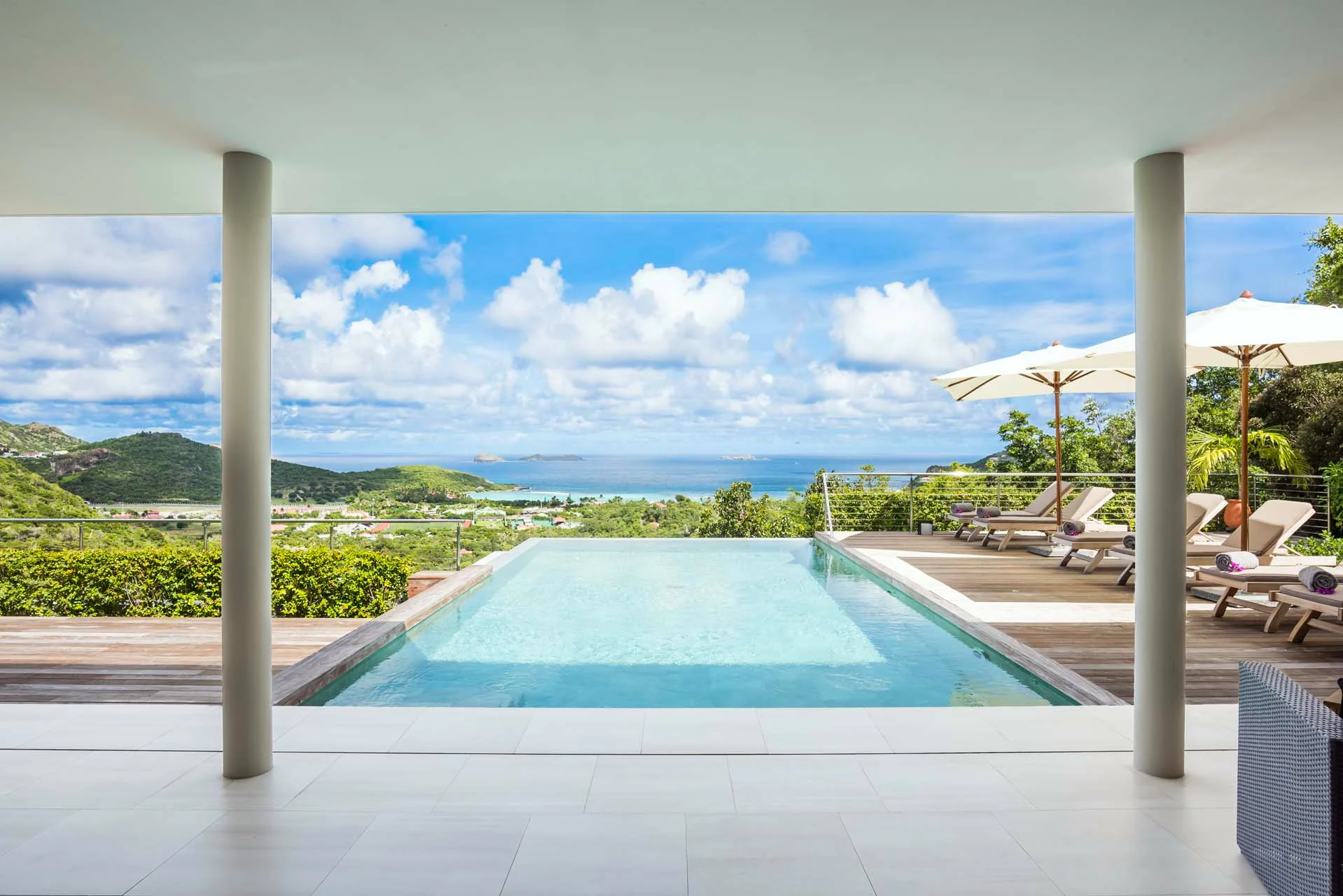 Alhéna Pool ocean view - by J_1 at Villa Alhéna in St Barts - St Barts luxury vacation rental