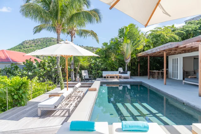 terrace at Villa Aliza in St Barts - St. Barts Villa Rental