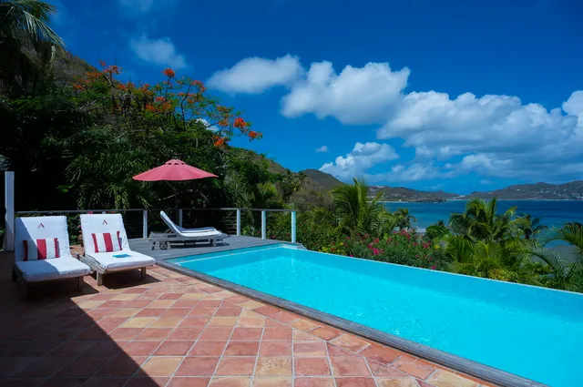 pool ocean view at Villa Alize d’Eden in St Barts - St. Barth Villa Rental