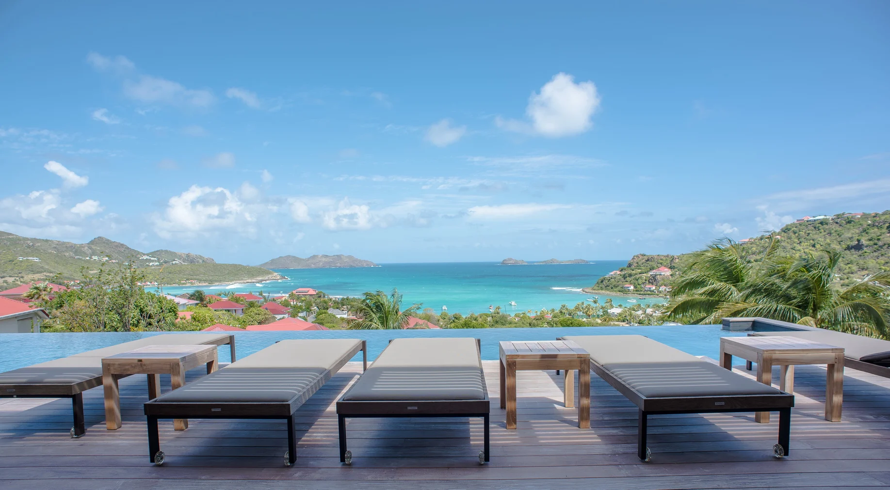 pool ocean view at Villa Alta Rocca in St Barts - St Barts luxury vacation rental