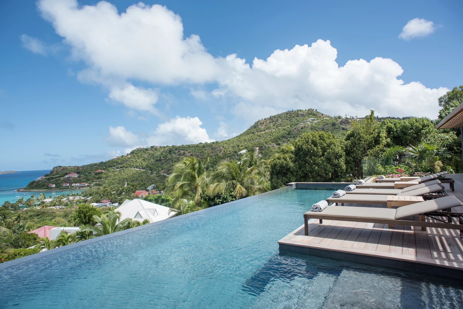 pool ocean view at Villa Alta Rocca in St Barts - St Barts luxury vacation rental