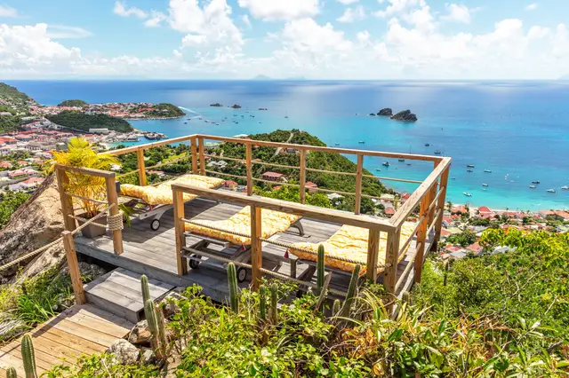 terrace at Villa Always in St Barts - St. Barts Villa Rental