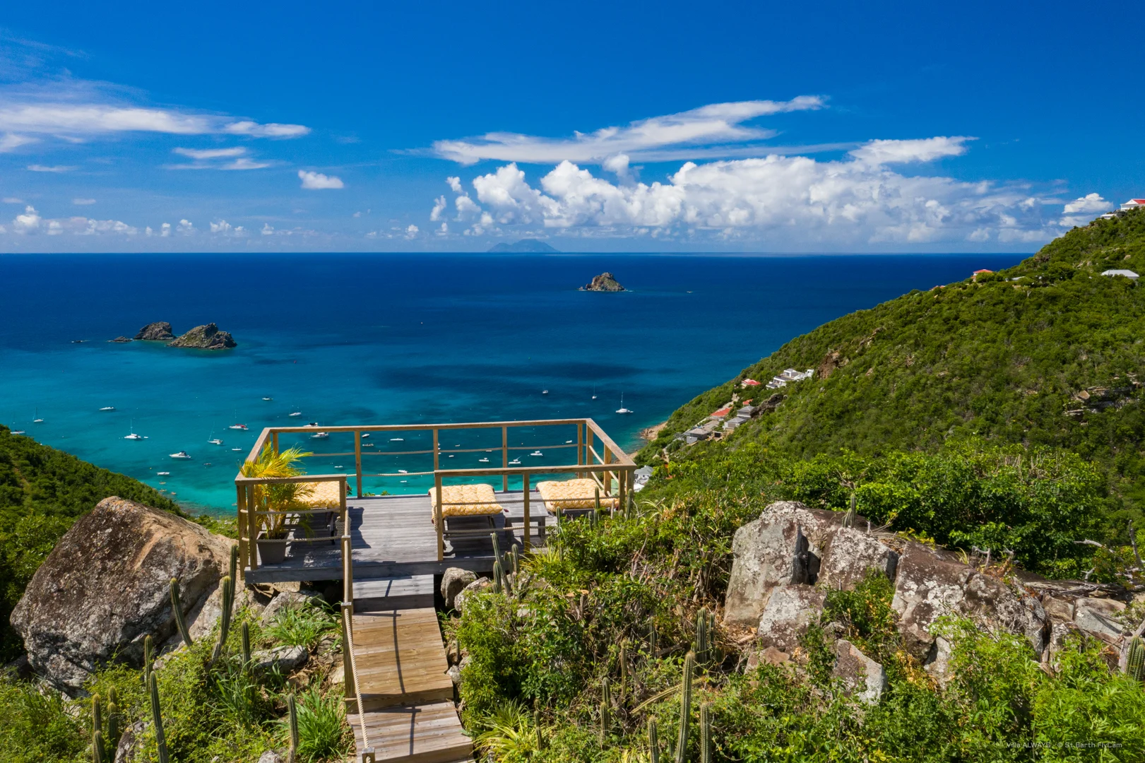 terrace at Villa Always in St Barts - St Barts luxury vacation rental