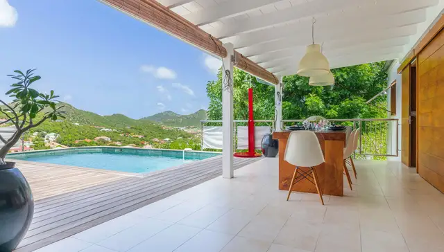 terrace at Villa Anakao in St Barts - St Barts luxury vacation rental