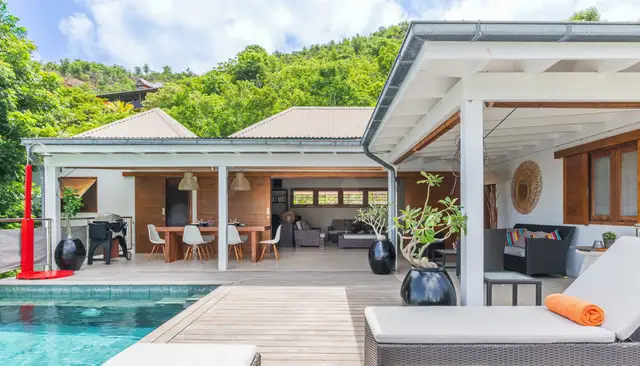 terrace at Villa Anakao in St Barts - St. Barts Villa Rental