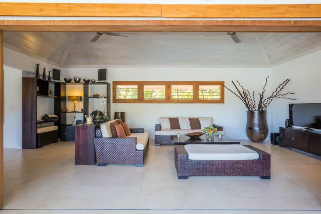 living - by J at Villa Anakao in St Barts - St. Barth Villa Rental