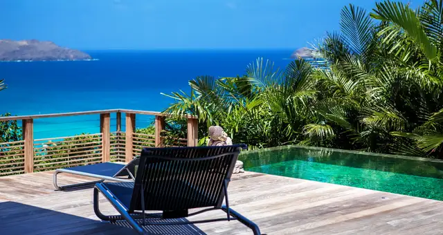 pool at Villa Angelique in St Barts - St. Barts Villa Rental