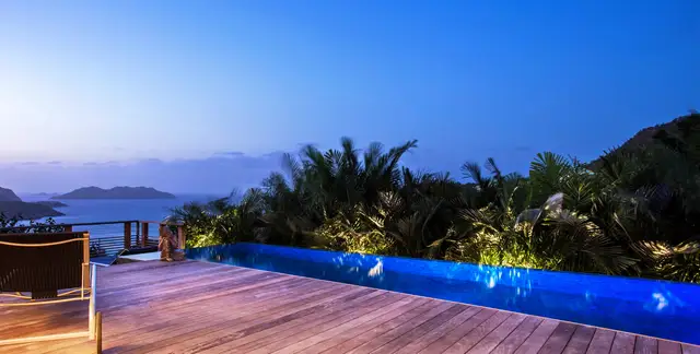 pool at Villa Angelique in St Barts - St. Barth Villa Rental