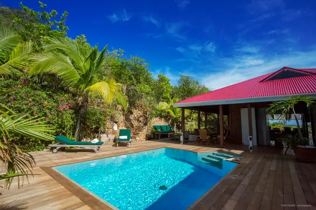 pool at Villa Apiano in St Barts - St. Barth Villa Rental