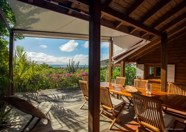 terrace at Villa Apiano in St Barts - St Barts luxury vacation rental