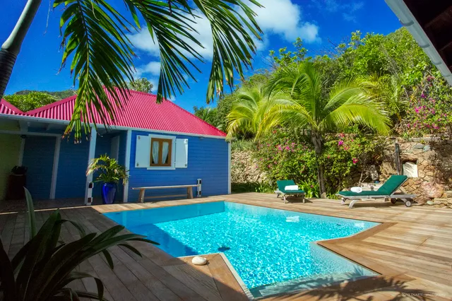 back pool view at Villa Apiano in St Barts - St Barts luxury vacation rental