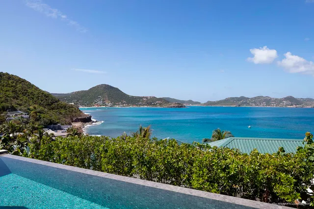 Pool View at Villa Arawak in St Barts - St. Barts Villa Rental