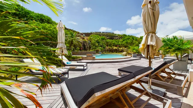 Terrace at Villa Arrowmarine in St Barts - St. Barts Villa Rental
