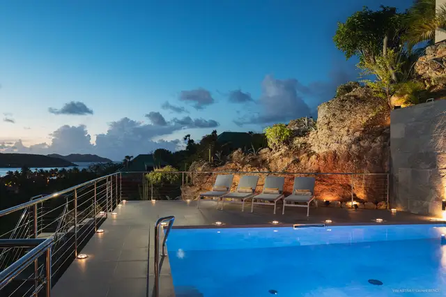 pool at Villa Astra in St Barts - St. Barts Villa Rental