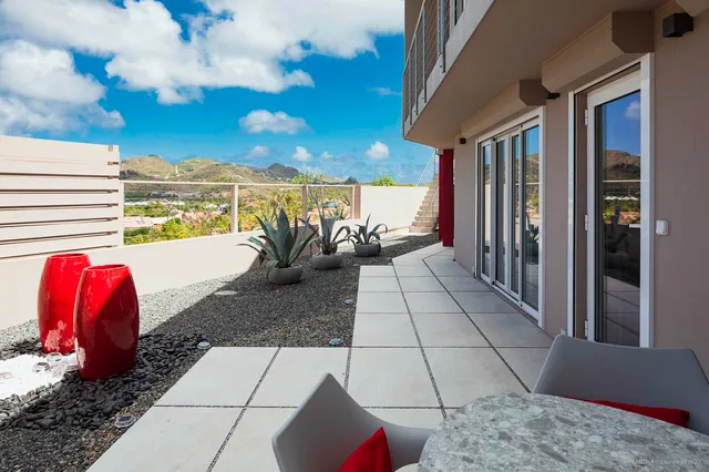 Downstairs Terrace at Villa Astra in St Barts - St Barts luxury vacation rental