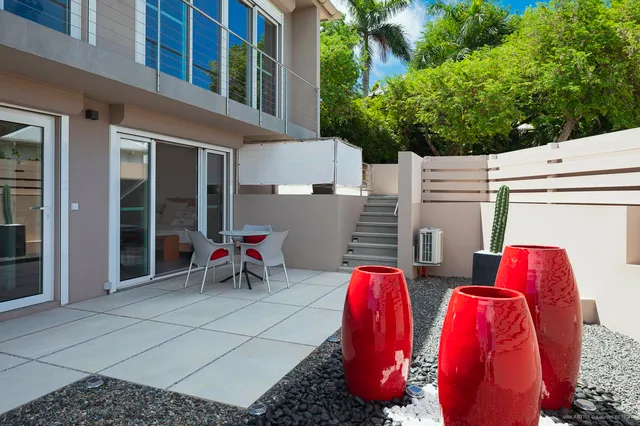 Downstairs Terrace at Villa Astra in St Barts - St. Barts Villa Rental