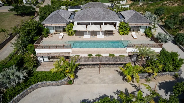 aerial at Villa At Yaya in St Barts - St. Barts Villa Rental