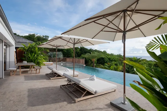 pool ocean view at Villa At Yaya in St Barts - St. Barts Villa Rental