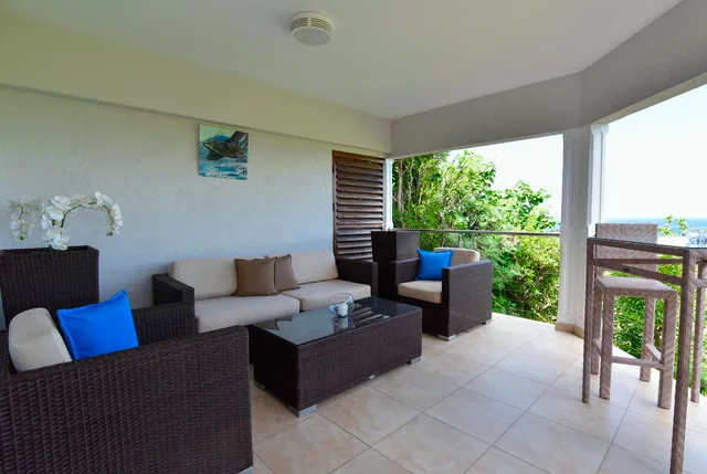 coeur du Rocher - Bedroom 3 Terrace at Villa Au Coeur du Rocher in St Barts - St Barts luxury vacation rental