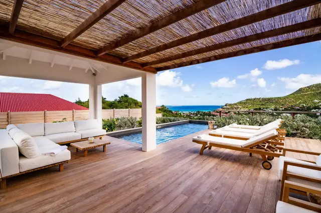 pool at Villa Au Paille en Queue in St Barts - St. Barth Villa Rental