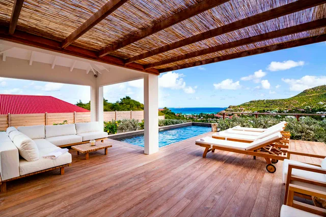 Paille en Queue - Outside Living at Villa Au Paille en Queue in St Barts - St. Barts Villa Rental
