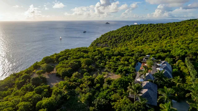 Aerial view at Villa Aura in St Barts - St. Barth Villa Rental