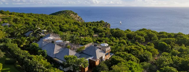 aerial at Villa Aura in Gouverneur - St Barts luxury vacation rental