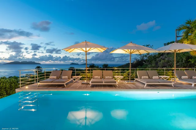 pool at Villa Avenstar in St Barts - St. Barts Villa Rental