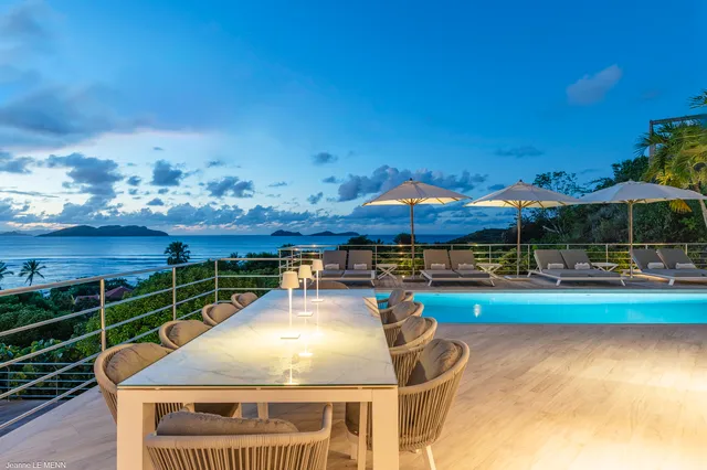 terrace at Villa Avenstar in St Barts - St. Barth Villa Rental