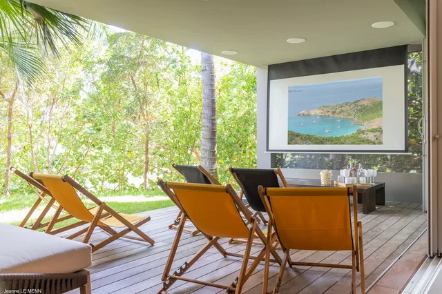 terrace at Villa Bakea in St Barts - St. Barts Villa Rental