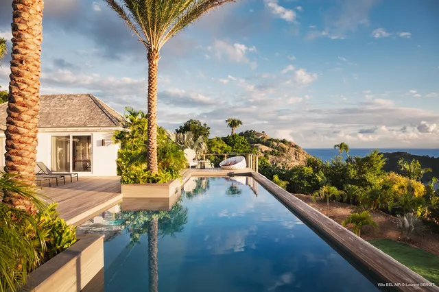 pool at Villa Bel Air in St Barts - St. Barts Villa Rental