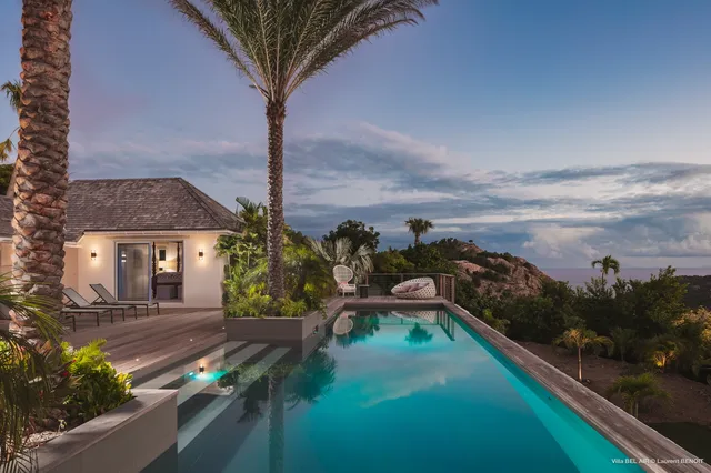 pool at Villa Bel Air in St Barts - St. Barth Villa Rental