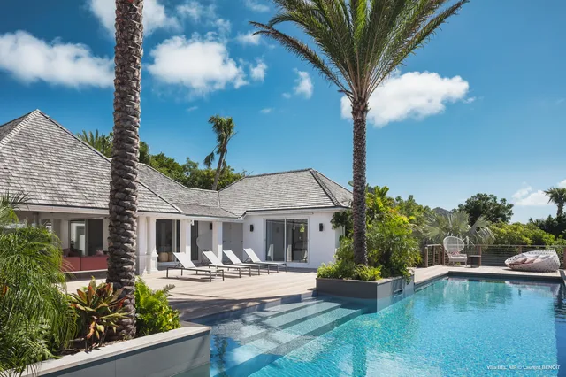 pool at Villa Bel Air in St Barts - St. Barts Villa Rental