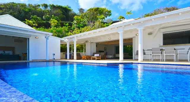 pool at Villa Bel Ombre in St Barts - St. Barts Villa Rental