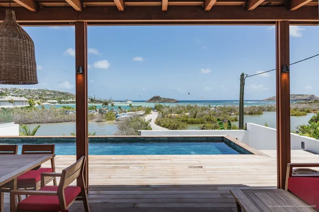 pool at Villa Belharra Lagon in St Barts - St. Barts Villa Rental