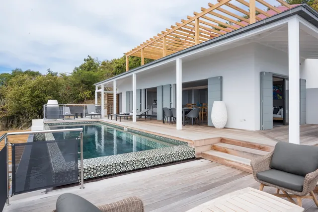 pool at Villa Belharra in St Barts - St. Barth Villa Rental