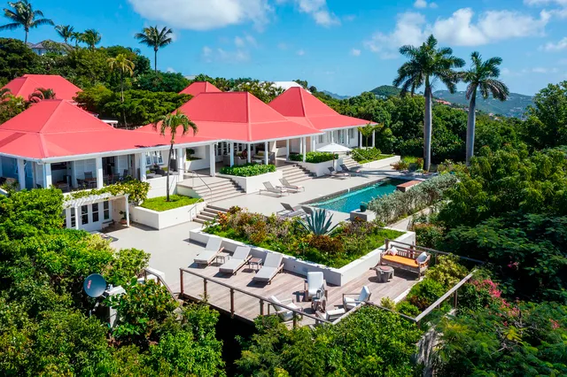 Bague - Aerial view at Villa Belle Bague in St Barts - St. Barth Villa Rental