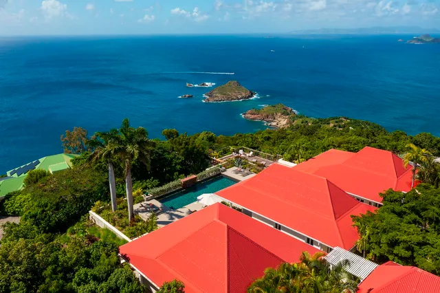 Bague - Aerial view at Villa Belle Bague in St Barts - St Barts luxury vacation rental