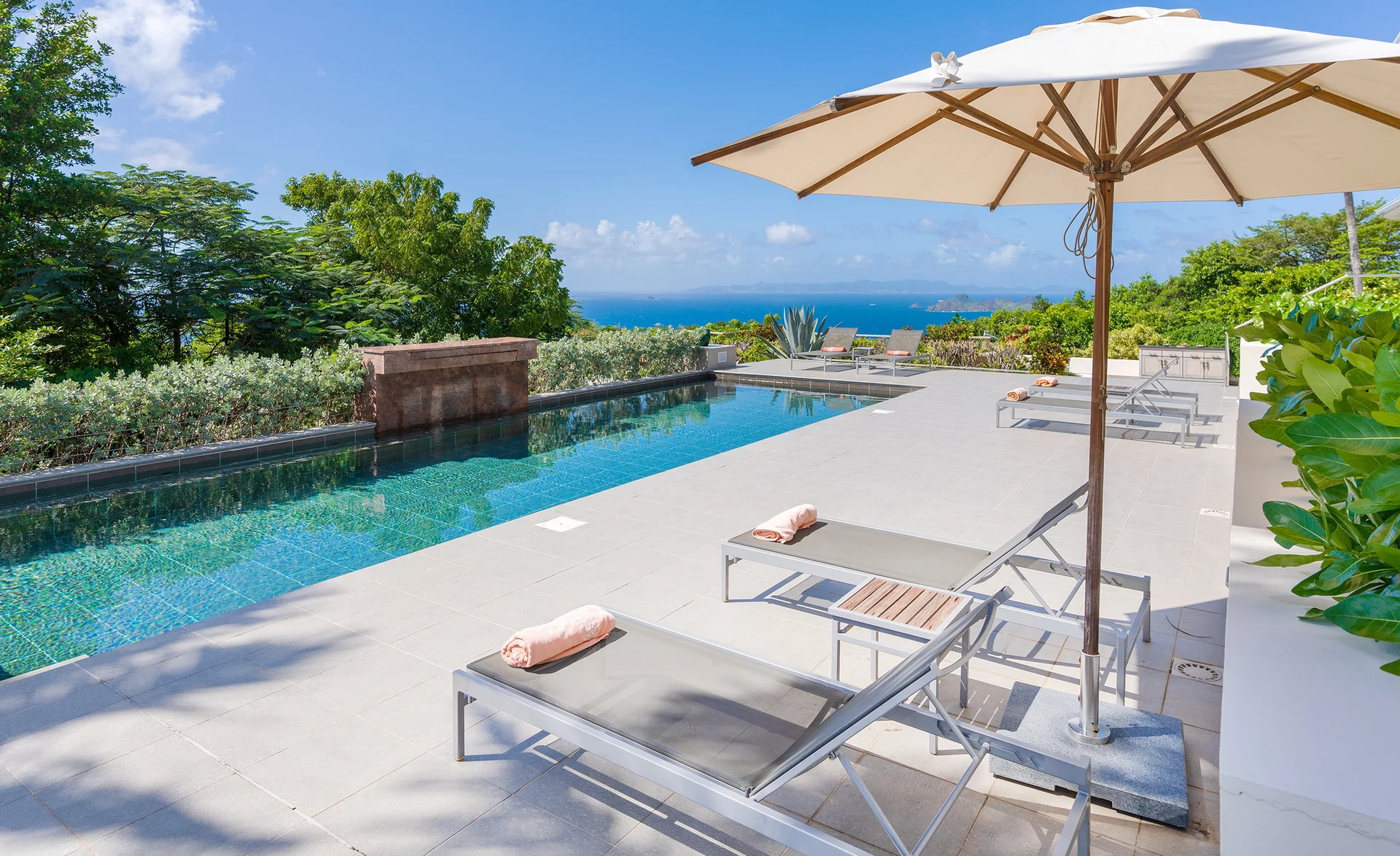 pool at Villa Belle Bague in St Barts - St Barts luxury vacation rental