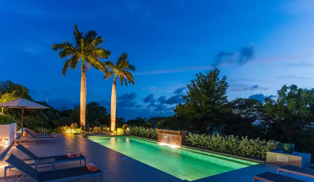 pool at Villa Belle Bague in St Barts - St. Barth Villa Rental