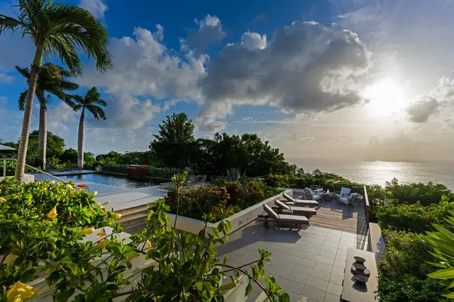 terrace at Villa Belle Bague in St Barts - St Barts luxury vacation rental
