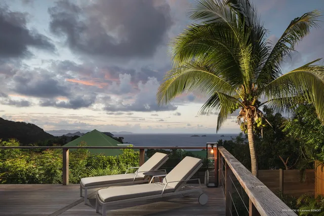terrace at Villa Bijou in St Barts - St. Barts Villa Rental